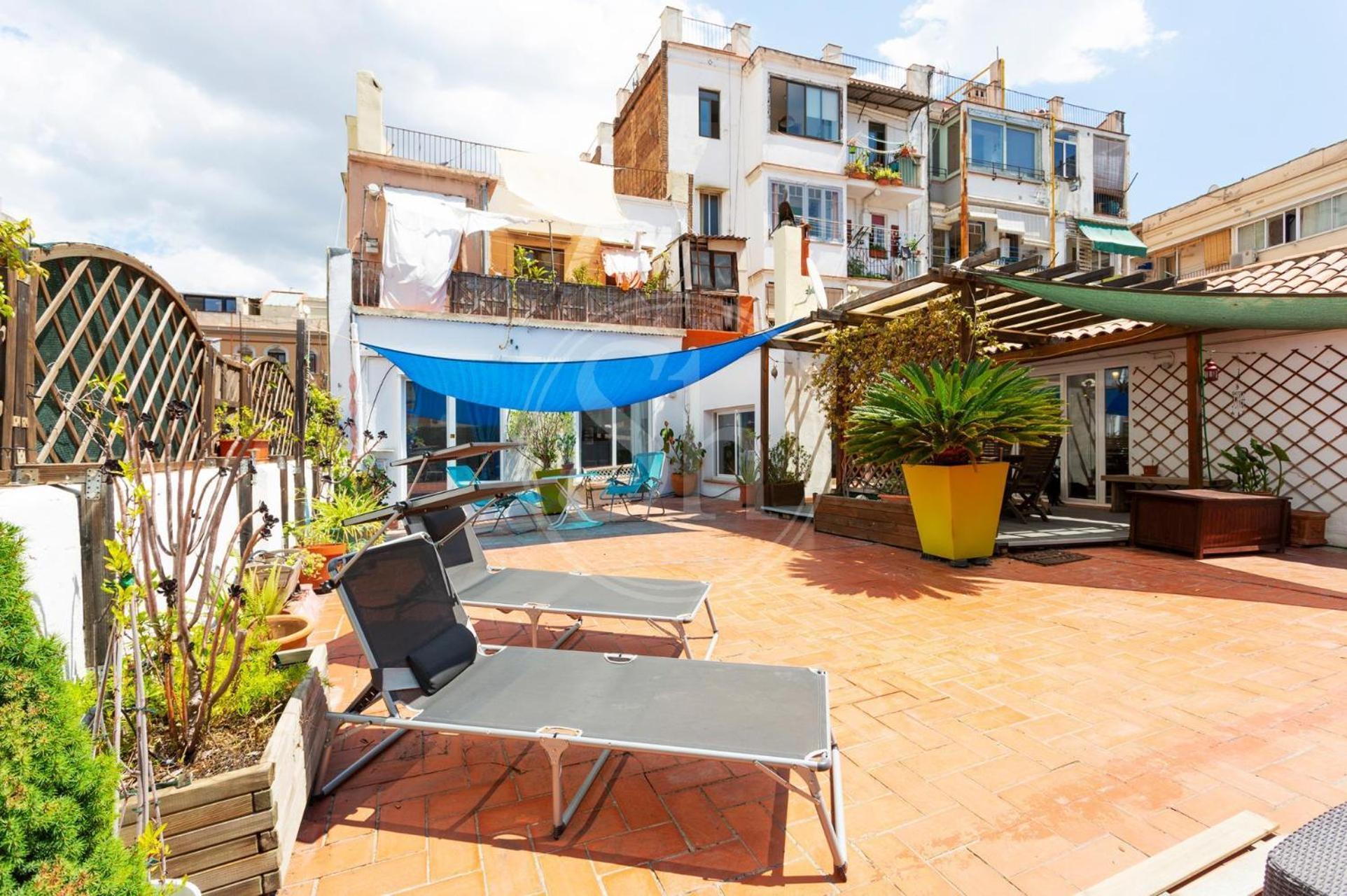 Apartamento Con Terraza En Poble Sec บาร์เซโลนา ภายนอก รูปภาพ